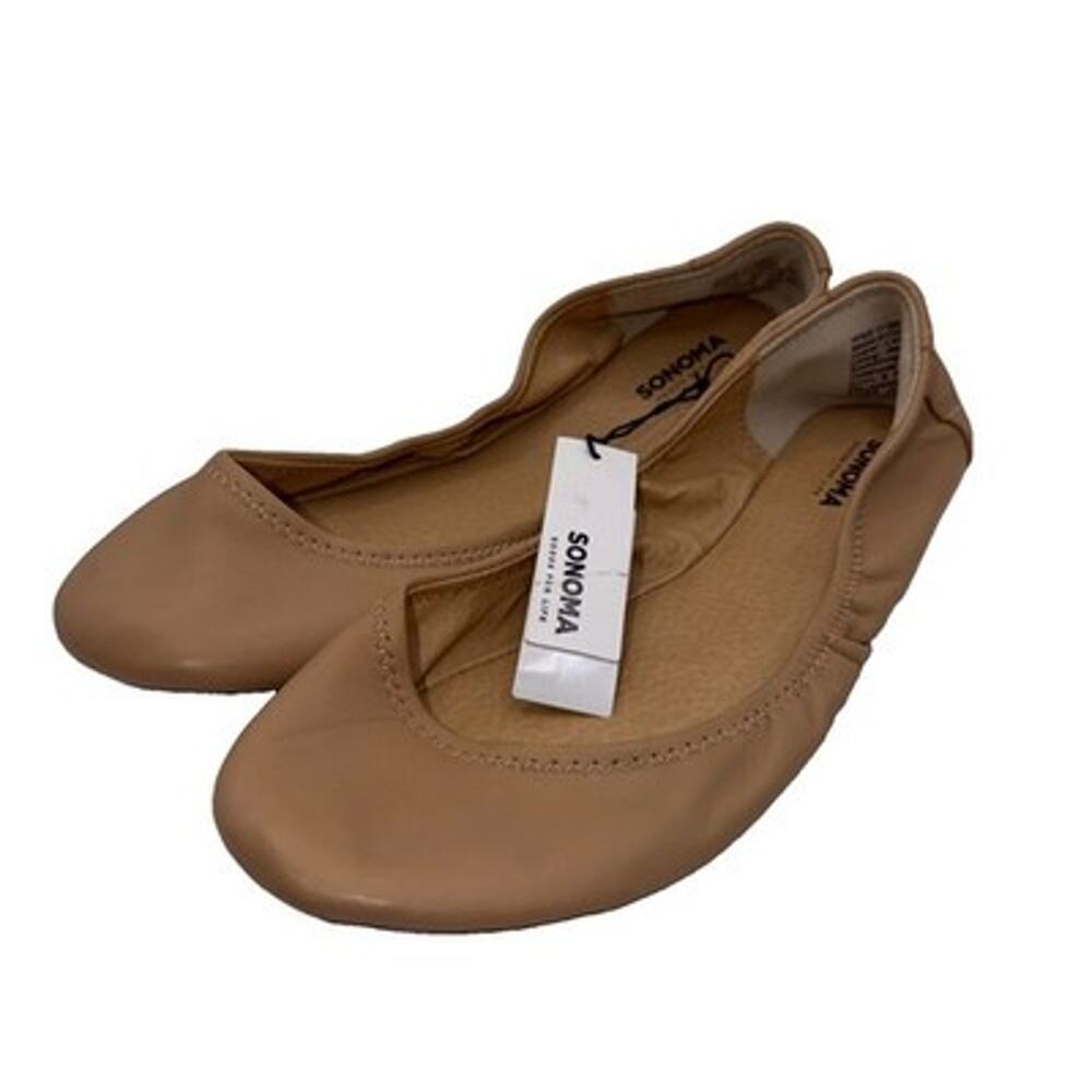 Size 11 - Women’s Sonoma Slip On Flats - Tan NWT